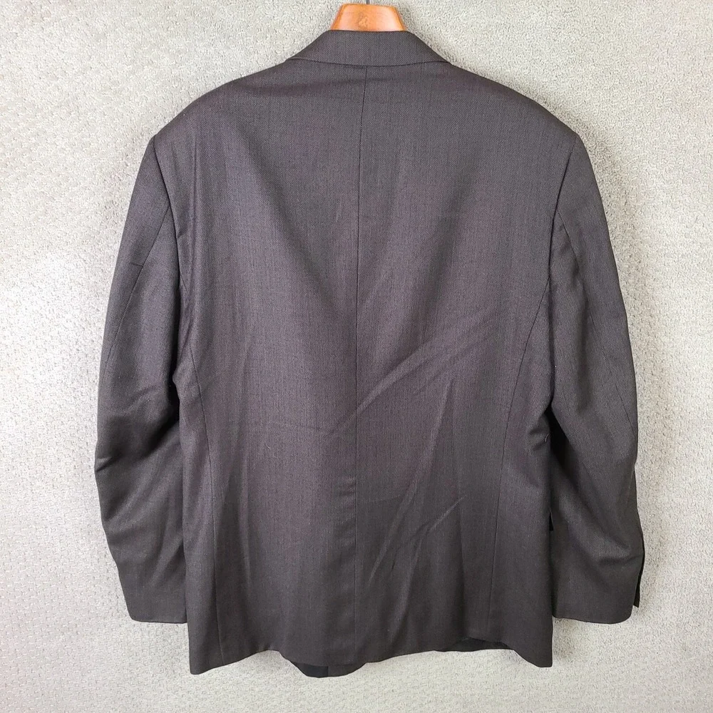 Kilburne And‎ Finch Jacket Mens 46L Brown Blazer Wool Blend 3 Button Suit Coat